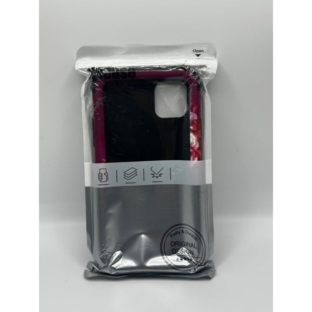 Hocase Burgundy Flowers Protective Case for iPhone 11 Pro Max 2019